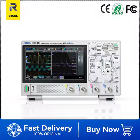 RIGOL DHO800 Series Digital Oscilloscope Portable 70-100MHz 1.25GSa/s Type-C Power Supply DHO802 DHO