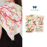 Little Match Girl silk scarf, shoulder scarf, high quality satin silk scarf 55x55cm, 90x90