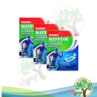 3 Pack x HUNDREDPLAST KOYOK PAIN RELIEF HYDROGEL PATCH (1 pack = 2 Gel Plaster) **  Exp - 12/26