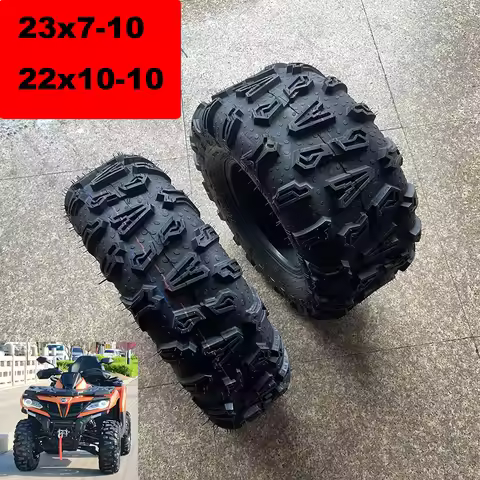 ATV 23X7-10 front tire 22x10-10 rear tire for four wheel vehcile motorcycle 50cc 70cc 110cc 125cc Sm