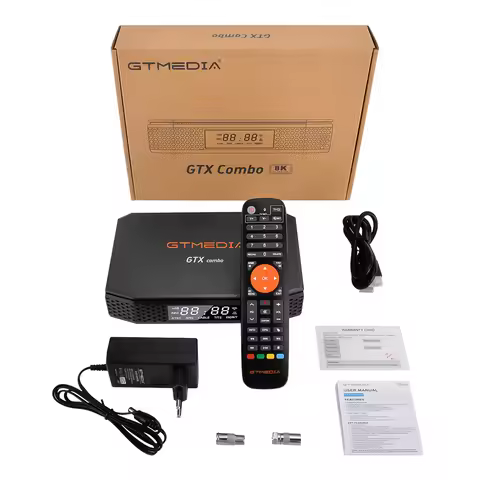 GTMEDIA GTX Combo Android 9.0 Amlogic S905X3 Set Top Box 2GB 32GB Smart TV Box DVB-S2X/S2/S+T2/T+C2/