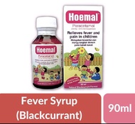 Hoemal Paracetamol 250mg/5ml Oral Suspension 90ml Syrup (Black currant) demam kanak-kanak EXP 2/2026