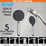 Alpha Water Heater Shower Head GEN 11 5 Speed Setting Extra Boost