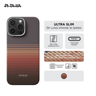 [iPhone 16 Pro/ 16 Pro Max] Ốp lưng siêu mỏng Pitaka tích hợp sạc từ NFC chính hãng chống sốc bảo vệ