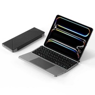 2-in-1 folding Bluetooth tablet laptop external touch keyboard leather case stand portable