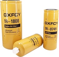 1R-1808 Oil Filter 1R-0749 Fuel Filter 256-8753 Fuel Water Separator Filter Kit Replace LF3566 LF969
