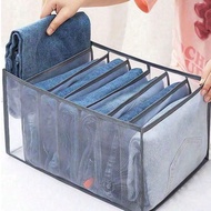 1pc Large Wardrobe Clothing Divider Storage 7 Cabinet Storage Box Washable Drawer Wardrobe Storage B