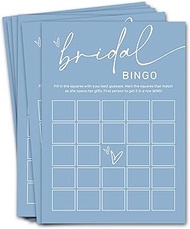 Bridal Shower Bingo, What Will The Bride to Be Receive, 25Pcs Bridal Bingo Game Cards, Engagement Pa