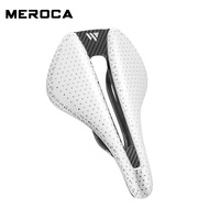 Meroca sợi carbon Xe Đạp 3D in yên siêu nhẹ rỗng Comfort yên xe mtb xe đạp đường trường đua yên ngựa