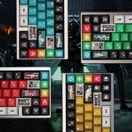 Delta Action‌ Keycaps Cherry Profile PBT Wooting Aula F75 Mechanical Keycap Dye Sublimation Gaming K