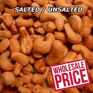 1Kg (NO OIL)【FRESHLY BAKED】ROASTED CASHEW NUT SALTED & UNSALTED / KACANG GAJUS GORENG (TANPA MINYAK)