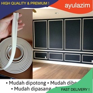 [ANE] 5Meter Wainscoting pvc foam/Wall Skirting/Wainscoating dinding / Wall Frame cermin/wall accent