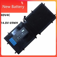 4DV4C 14.8V 69Wh Laptop Battery For Dell XPS 18 1810 1820 Series Tablet D10H3 4DV4C 63FK6