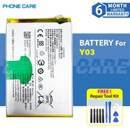 Battery Bateri For Vivo Y03 Ba33 (5000Mah)