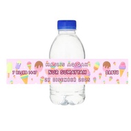 Custom Sticker mineral water | Party Theme Mineral Water Bottle Label 250ml & 500ml