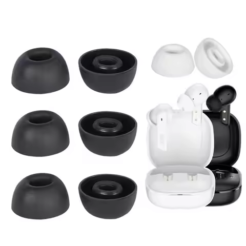 For QCY MeloBuds ANC Earbuds Tips Soft Silicone Wireless Earphone Accessories Replacement Eartips Ea