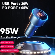 NINJA 95W FAST CHARGING IN-CAR CHARGER 5.0A WITH LED VOLTMETER