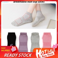 [br] Women Mid-calf Socks Cotton Point Glue Socks High Quality Anti-skid Trampoline Socks for Adults Dotted Sole Yoga Socks with Silicone Grip Bottom for Shock for Home