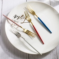 Small plates, colorful fruit plates, compact fruit plates made of luxurious, modern 304 stainless st