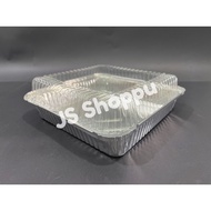 MYCHEF 11370-P Aluminium Foil Tray with Clear Lid (5 sets ±) Petak / Square My Chef Foil Tray 11370