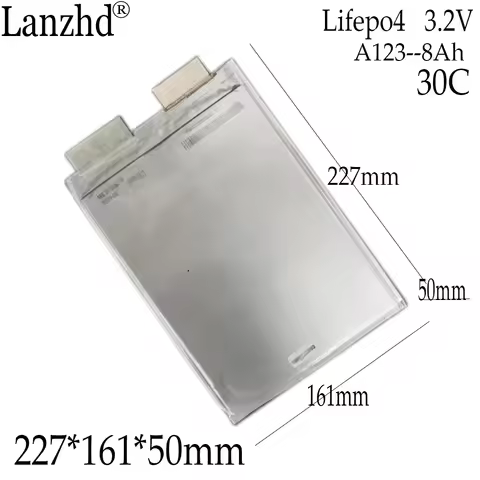 1-10pcs Lifepo4 3.2V 30C High A123 Lipo Battery 8Ah Pouch Cell AMP20M1HD-A For Racing Car Electric M