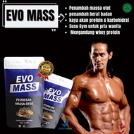 PROMO-EVO MASS pembentuk otot whey protein penggemuk badan asli ori susu bubuk tinggi protein halal 