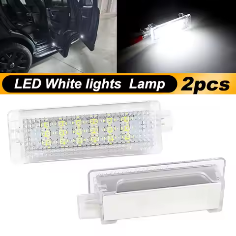 2pcs F&R LED Door Courtesy Light For Land Rover Range Rover L322 L405 Sport L320 L494 Discovery 3 4 