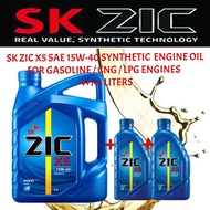 SK ZIC X5 SAE 15W-40  Synthetic Engine Oil for Gasoline 6 LITERS