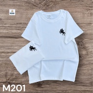 Áo thun babytee DOGA thêu họa tiết kỵ sĩ cao cấp 5 size đủ màu chất COTTON BORIP mềm mát M201