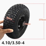 10 inch 4.10/3.50-4 Inflate Tire Wheel for Trolley Mobility  Electric Scooter