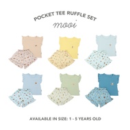 Mooi Girls Suits Ruffle Pocket Tee V.1