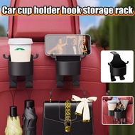 2Pcs Car Seat Back Water Cup Holder Auto Headrest Hook Multifunctional Phone Holder Bottle Stand Hol