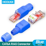 Hoolnx Tool Free RJ45 Connector Tool Less UTP CAT6 CAT6A Field Termination Modular Plug for Solid St