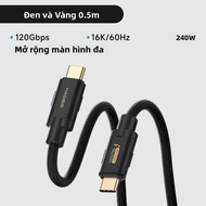 Cáp Hagibis Thunderbolt 5 Băng Thông 120Gbps Sạc 240W Đồng Bộ Hóa Dữ Liệu 80Gbps USB-C Sang Thunderb