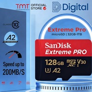 Sandisk Extreme Pro 4K Up to 200MB/s MicroSD Card With Adapter (64GB/128GB/256GB/512GB)(SDSQXCG/SDSQ