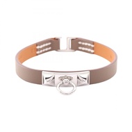 【二手】愛馬仕 HERMES Rival Mini Etoupe M2009 不鏽鋼手環 女士 全新未使用