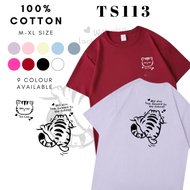 【TS113】Unisex Style | 100% COTTON | Korean Oversize T-shirt Woman Men Couple T | OOTD | Readystock
