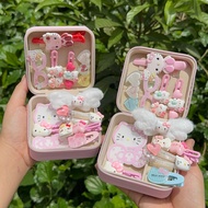 (Free carrying bag) Gift box of 12 pink hello kitty hairpins with gift bag makes a meaningful birthd