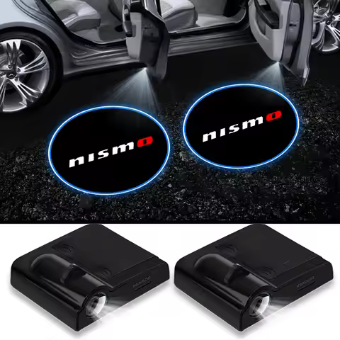 Car Door Emblem Light LED Welcome Lamp Wireless Laser Projector For Nismo Nissan Almera Tiida Juke T