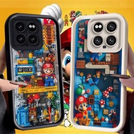 For Xiaomi Mi 14T 13T 12T 14 13 12 Pro Lego Phone Case Super M-Marios Bros Case For POCO X6 F6 X3 F3