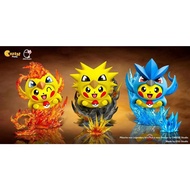 Cheese Studio x Egg Studio - Pikachu cos Legendary bird Pokémon Pokemon Resin Statue GK Anime Figure