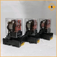 Relay Mk2 Mk2P Mk2P-I 220Vac / 110Vac / 24Vac / 24Vdc / 12Vdc 8 Legs 10A with Socket Original Ready