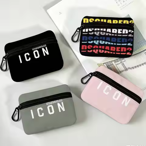 D-Dsquared-Style Wear-resistant Oxford Cloth Coin Purse Portable Backpack Hanging Card Storage Bag