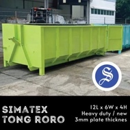 RORO Bin 12 x 6 x 4 | Heavy Duty Mild Steel | Industrial Waste Container