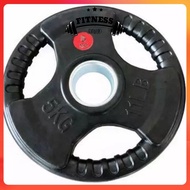 FS Weight Plate 10kg Rubber Coated Olympic Weight Plates Dumbbell Barbell Weight Plates Home Gym Equ