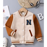Varsity Jacket for Boys and Girls Initial N Ages 2 3 4 5 6 7 8 9 10 11 12 Years Baseball Jacket for 