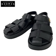Tory Burch 170584 黑色 Kira 運動漁夫涼鞋，25 號 [二手]