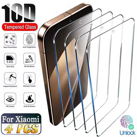 4PCS 8K HD Tempered Glass For Xiaomi Mi 15T Pro 14T 13T 12T 11T 10T 9T Screen Protector For Mi 17 15