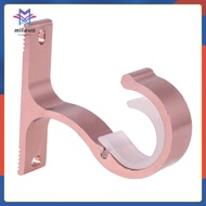 Curtain Rod Bracket Double Closet Support Brackets Holders Heavy Duty Hangers Aluminum Alloy  milauo