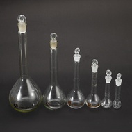 Laboratory Supply With Stopper Transparent 5ml-100ml Clear Glass Volumetric Flask Glassware With Stopper Lab Chemistry